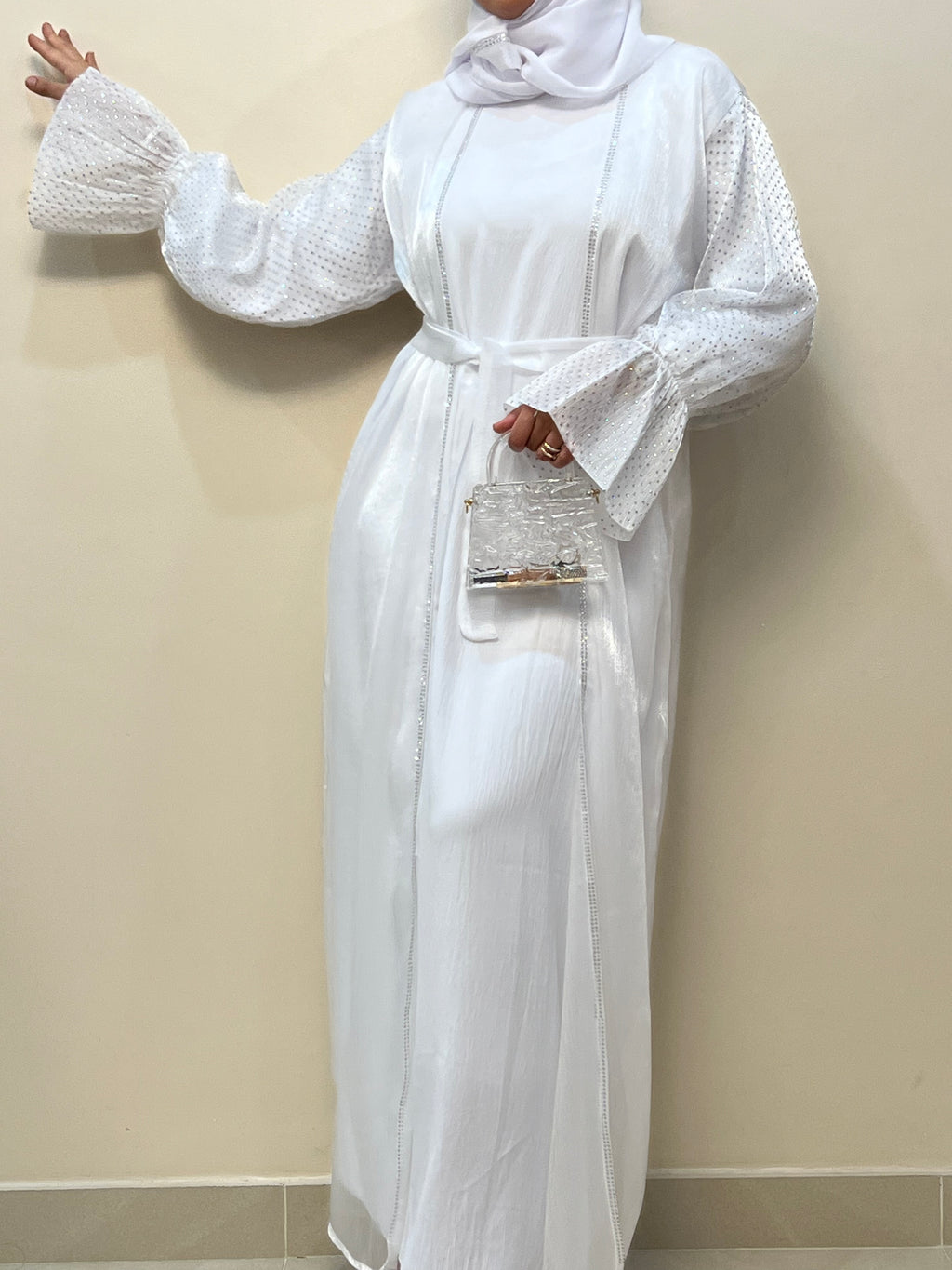 Amara Abaya White