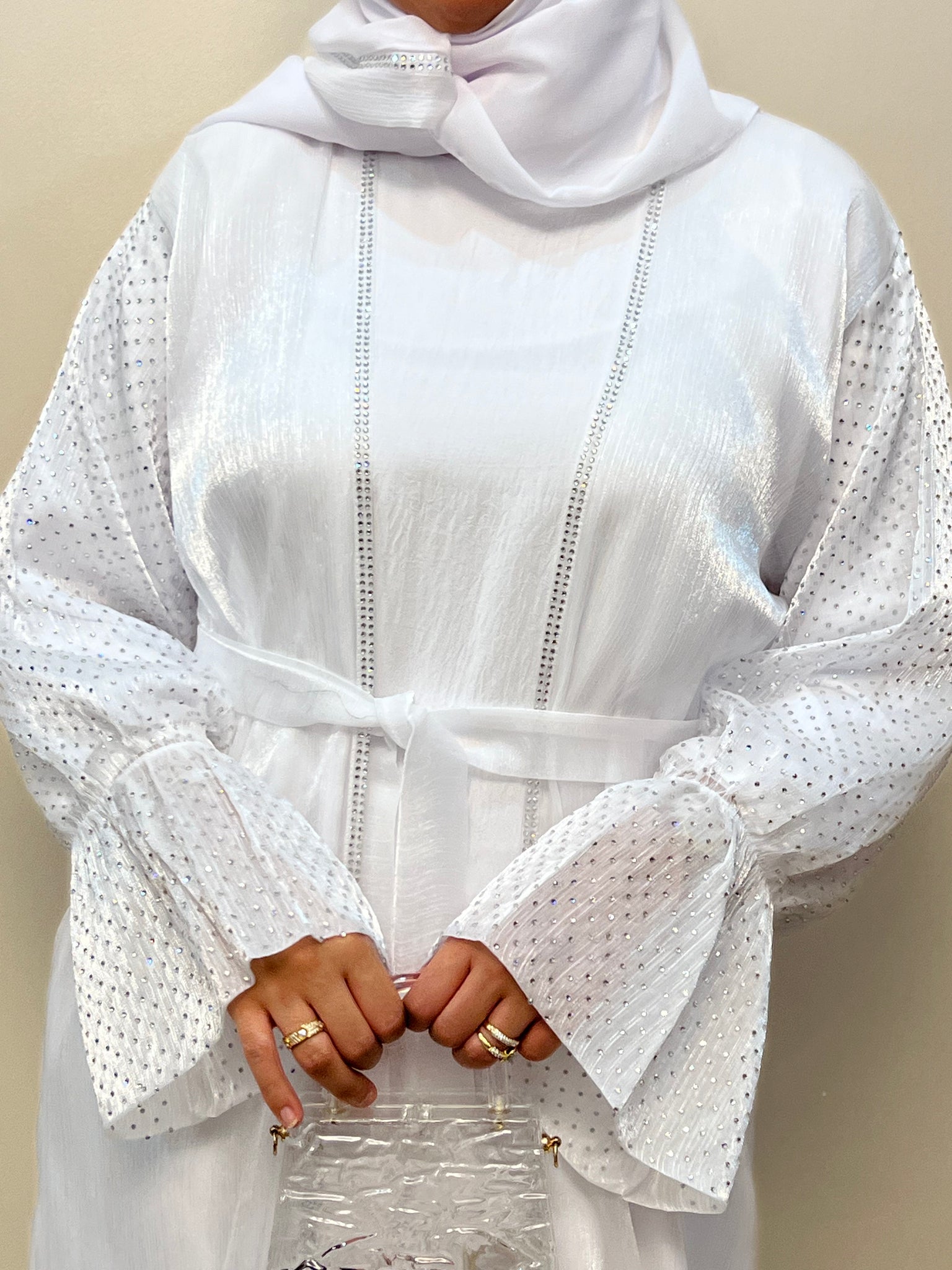 Amara Abaya White