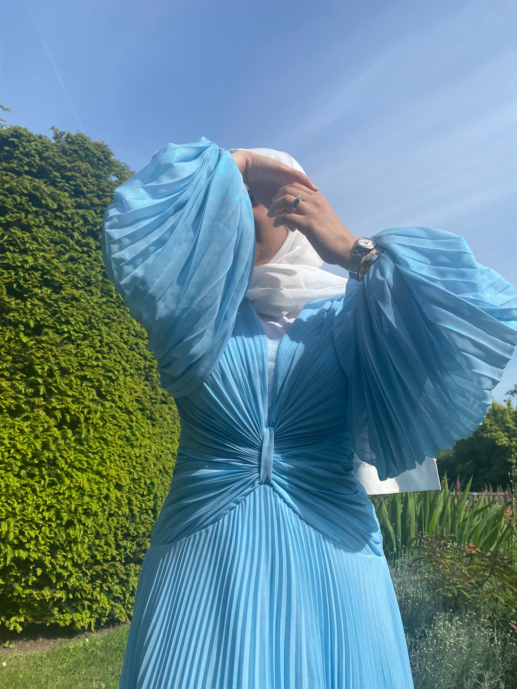 Anara Dress in sky blue